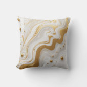 Witte vloeistof en met druppels en gouden glitter kussen (Voorkant)