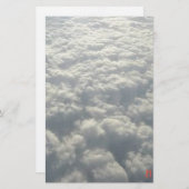 WITTE VLOEISTOFFEN BRIEFPAPIER (Voorkant / Achterkant)