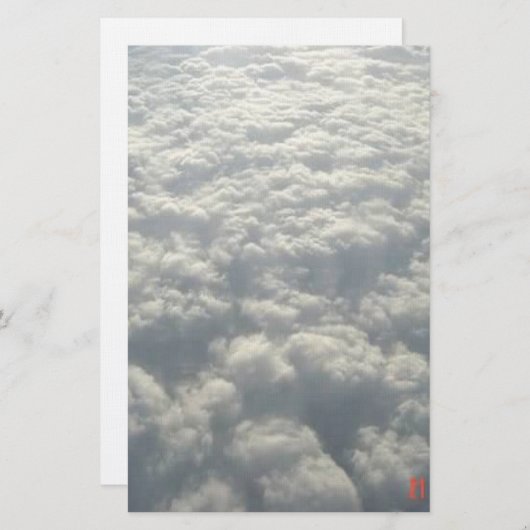 WITTE VLOEISTOFFEN BRIEFPAPIER (Voorkant / Achterkant)