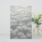 WITTE VLOEISTOFFEN BRIEFPAPIER (Staand voorkant)