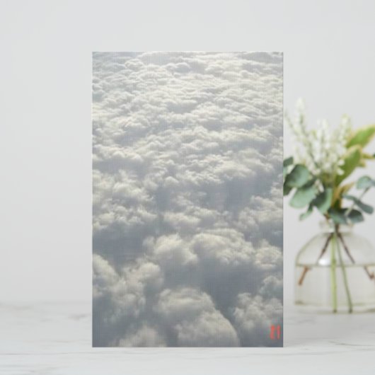 WITTE VLOEISTOFFEN BRIEFPAPIER (Staand voorkant)