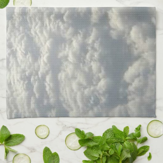 WITTE VLOEISTOFFEN THEEDOEK (Gevouwen)