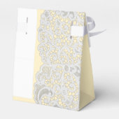 Witte vodderkant elke kleur bruiloft bedankdoosjes (Achterkant)