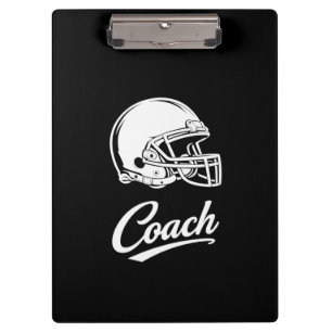 Witte Voetbalhelm Sportcoach Klembord