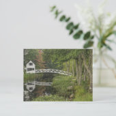 Witte voetbrug, Somesville, Mount Desert Briefkaart (Staand voorkant)