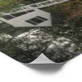 Witte voetbrug, Somesville, Mount Desert Poster (Hoek)