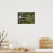 Witte voetbrug, Somesville, Mount Desert Poster (Keuken)