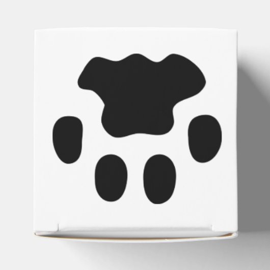 Witte voettekst afdrukken bedankdoosjes (Bovenkant)