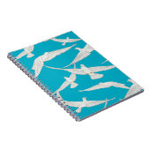 Witte vogel, duivenpatroon notitieboek (Rechterzijde)
