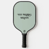 Witte vogel gepersonaliseerde pickleball paddle (Achterkant)