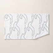 Witte vogel in de vlucht naar huis decor bad handdoek (Handdoek)