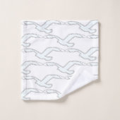 Witte vogel in vlucht Home decoratie  Bad Handdoek (Wasdoekje)