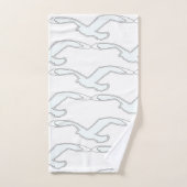 Witte vogel in vlucht huisdecoratie  bad handdoek (Handdoek)