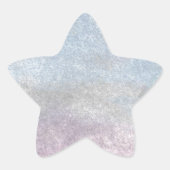 Witte vogel op strandzonsondergang ster sticker (Voorkant)