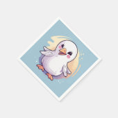 witte vogel servet (Hoek)