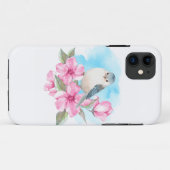 Witte vogel. Waterverf lente Case-Mate iPhone Case (Achterkant (horizontaal))