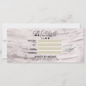 Witte vogelboom Rustige Cadeaubon (Achterkant)