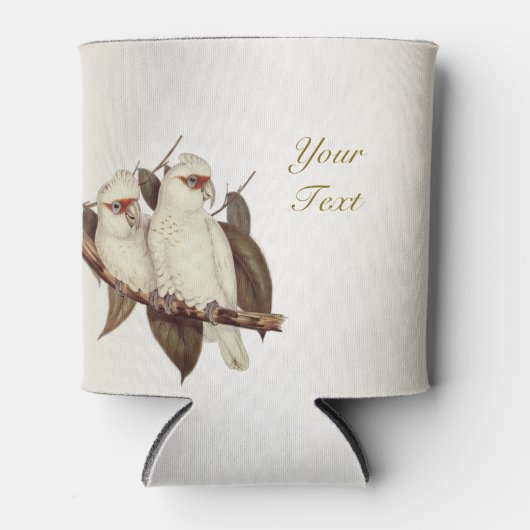 Witte Vogels Bruiloft Koelbox Blikjeskoeler (Voorkant)