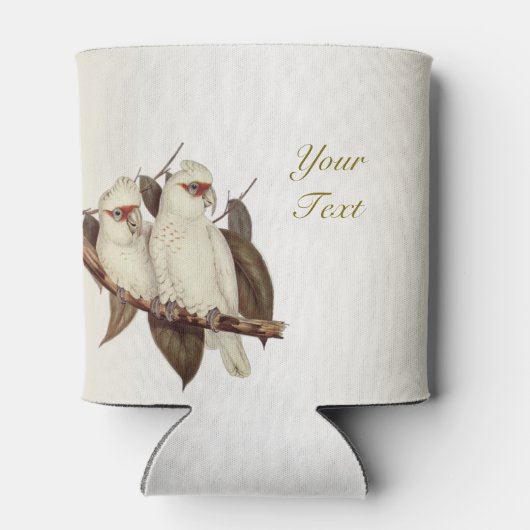 Witte Vogels Bruiloft Koelbox Blikjeskoeler (Achterkant)