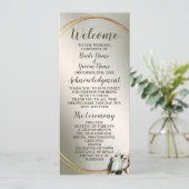 Witte vogels Cockatau Green Leaves Programmakaart (Staand voorkant)