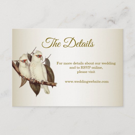 Witte Vogels Enclosure Kaart (Voorkant)