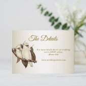 Witte Vogels Enclosure Kaart (Staand voorkant)