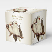 Witte Vogels Favor Box Bedankdoosjes (Voorkant Zijde)