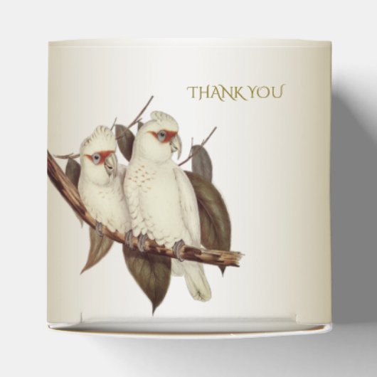 Witte Vogels Favor Box Bedankdoosjes (Bovenkant)