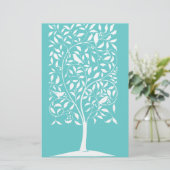 Witte vogels in de boom (Staand voorkant)