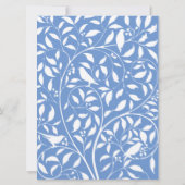 Witte vogels in het bruiloft kaart (Achterkant)