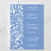 Witte vogels in het bruiloft kaart (Voorkant)