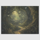 Witte Vogels in Secret Valley Decoupage Tissuepapier (Voorkant)