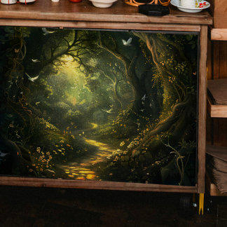 Witte Vogels in Secret Valley Decoupage Tissuepapier