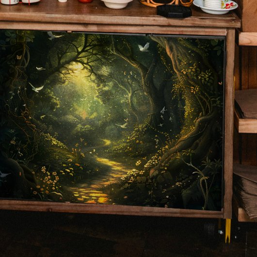 Witte Vogels in Secret Valley Decoupage Tissuepapier