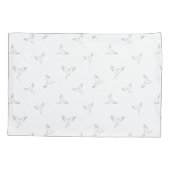 Witte vogels. kussensloop (Achterkant)