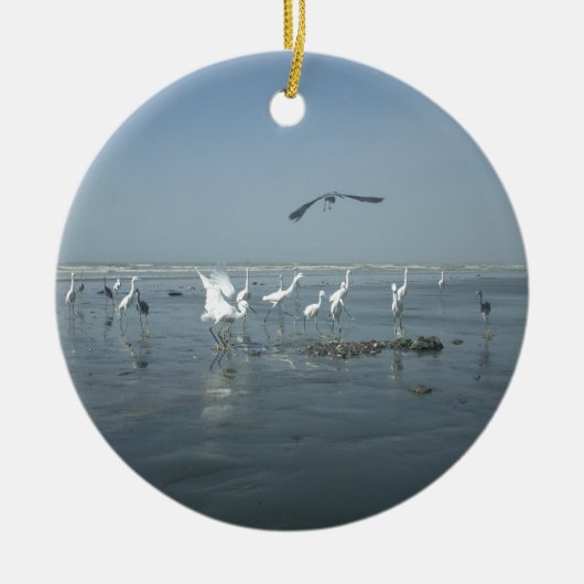 Witte vogels met hakuna matata.JPG Keramisch Ornament (Voorkant)
