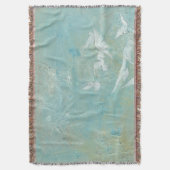 Witte vogels vliegen door de blauwe hemel deken (Voorkant Verticaal)