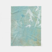 Witte vogels vliegen door de blauwe hemel fleece deken (Voorkant)