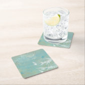 Witte vogels vliegen door de blauwe hemel kartonnen onderzetters (Insitu)