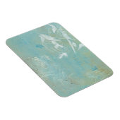 Witte vogels vliegen door de blauwe hemel magneet (Rechterzijde)