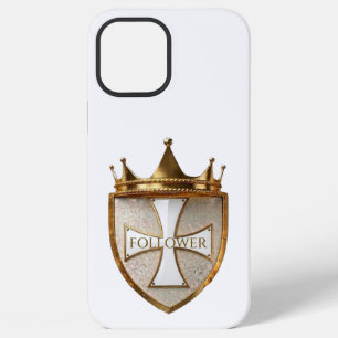 witte volger Crest 1telefoon 17 telefoon case/cov iPhone 12 Pro Max Hoesje