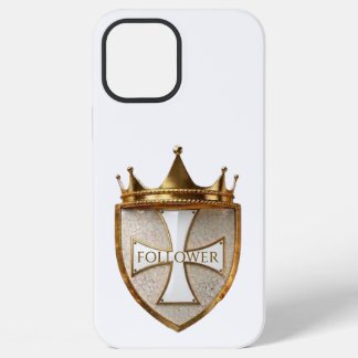 witte volger Crest 1telefoon 17 telefoon case/cov iPhone 12 Pro Max Hoesje