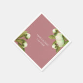 Witte volken met Dusty Blue Napkins Servet (Hoek)