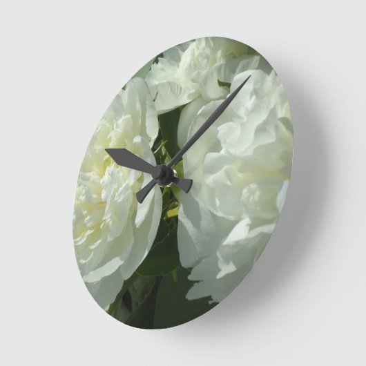 Witte volken ronde klok (Hoek)