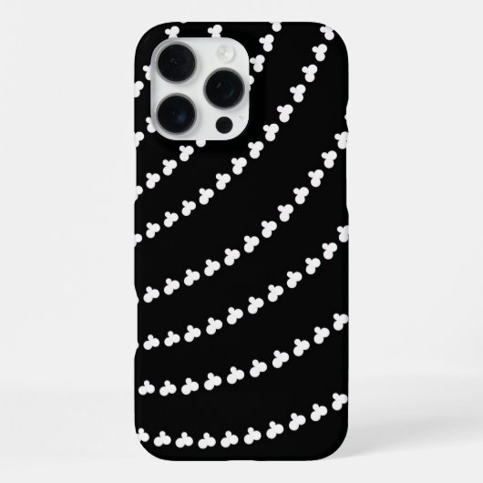 Witte Vortex iPhone Hoesje (Achterkant)