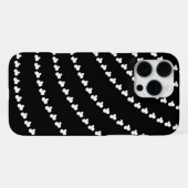 Witte Vortex iPhone Hoesje (Achterkant horizontaal)