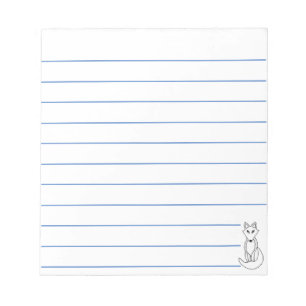 Witte vos notitieblok