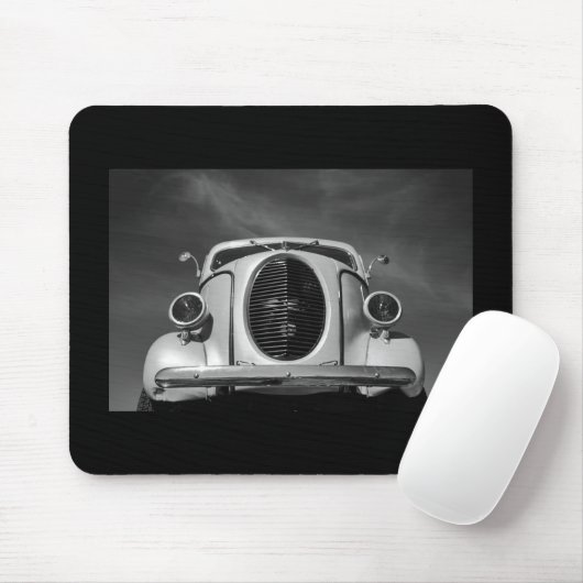 witte vrachtwagen muismat (Met muis)