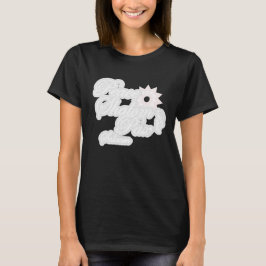 Witte Vrede Shalom Typografie Kunst T-shirt