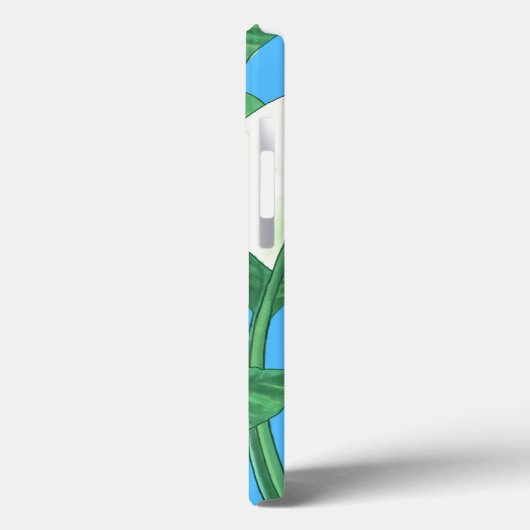 Witte vredesleugens op bleke blauwe achtergrond Case-Mate iPhone case (Achterkant / Links)